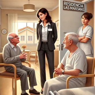 Resolución de conflictos en una residencia de personas mayores.