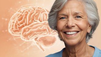 Una persona mayor sonríe.