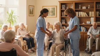 Trabajadoras inmigrantes en una residencias de personas mayores.