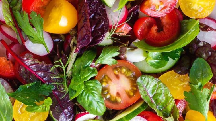 Comida vegetariana.