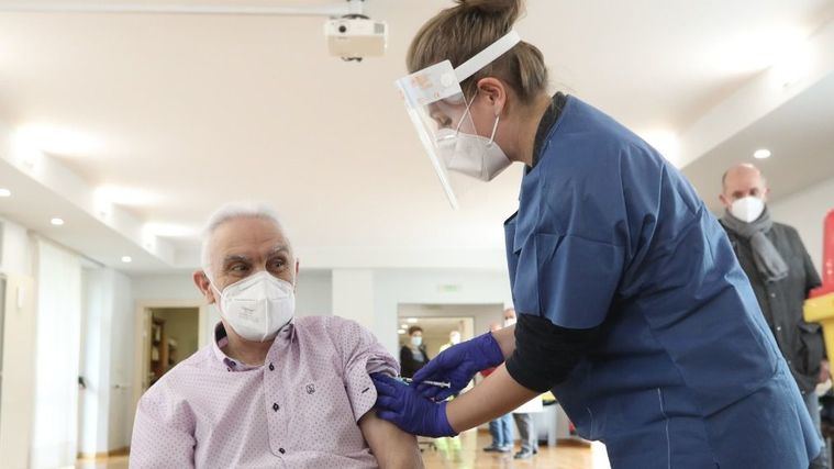 Primer vacunado en Navarra.