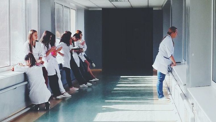 Un grupo de enfermeras.