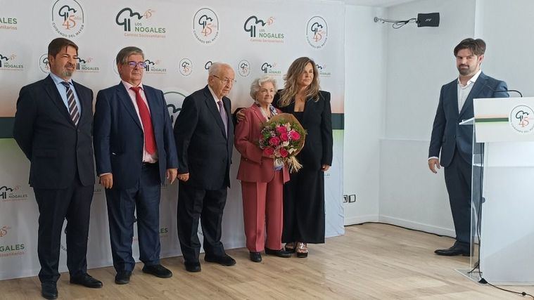 La familia Berlanga en la celebración del 45 aniversario de Los Nogales.