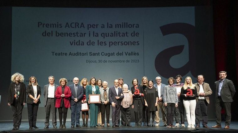 Premiados en la 21 edición de los Premis ACRA para la mejora del bienestar y la calidad de vida de las personas.