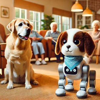 Terapia con animales o con robots que simulan animales...