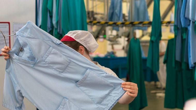 Lavandería en residencias de personas mayores.