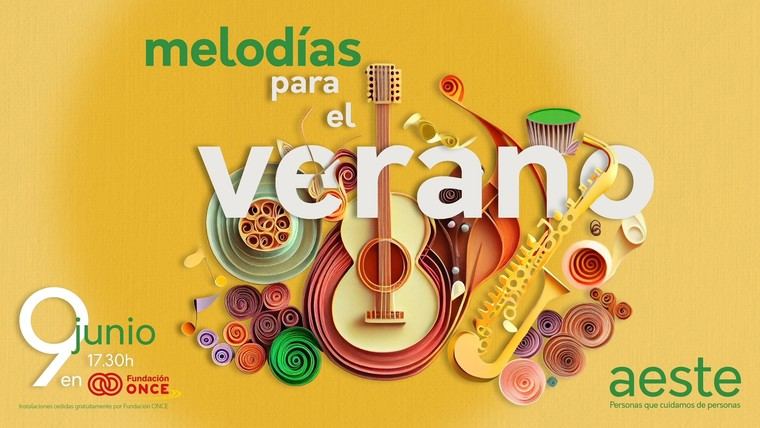 AESTE pone en valor el potencial terapéutico de la música para las personas mayores y organiza el concierto Melodías para el verano.