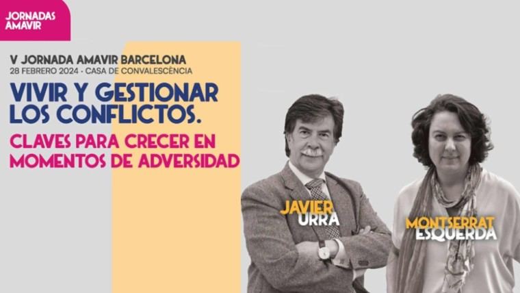Javier Urra y Montserrat Esquerda hablarán sobre gestión de conflictos en la V Jornada Amavir de Barcelona.