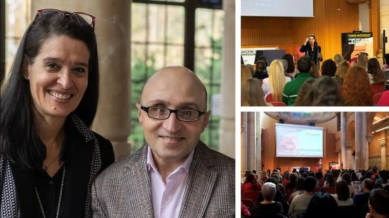 Jesús Vidal y Mar Romera trasladan sus enseñanzas sobre superación personal y profesional en la VI Jornada Amavir de Barcelona.