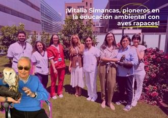 Vitalia Simancas impulsa la educación ambiental con aves rapaces en colaboración con Dama do Vento