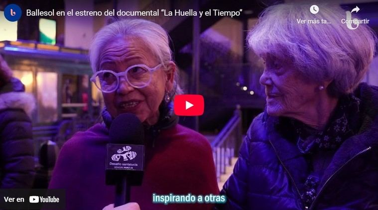 Ballesol en el estreno del documental La Huella y el Tiempo.