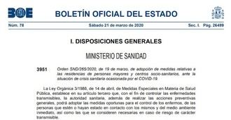 Nuevas medidas para todas las residencias: los casos confirmados de Covid-19 deben ser aislados