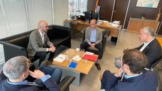 Reunión entre el consejero catlán de Derechos Sociales, Carles Campuzano, con el secretario de Estado de Derechos Sociales, Nacho Álvarez.