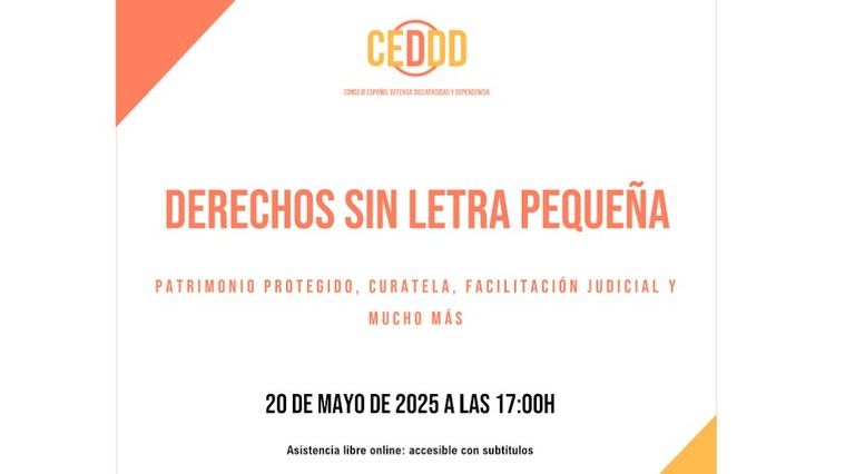 CEDDD organiza la jornada jurídica ‘Derechos sin letra pequeña’ para analizar los desafíos de personas con discapacidad