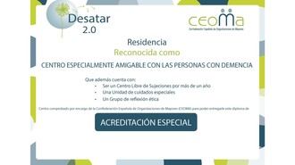 Quince residencias se certifican como 'Espacios Amigables' tras adherirse a 'Desatar 2.0' para mejorar la atención a personas con demencia