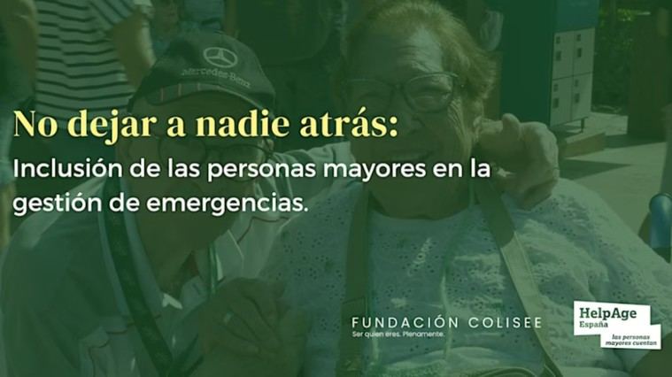 Inclusión de las personas mayores en la gestión de emergencias.