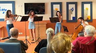 ADDA·Simfònica Alicante lleva la música en directo a las personas mayores de DomusVi Cocentaina