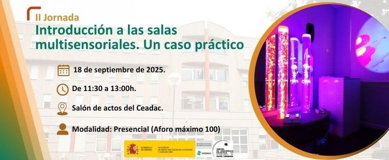El Ceadac celebra una jornada sobre terapia ocupacional y salas multisensoriales el 18 de septiembre
