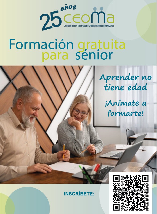 CEOMA lanza una nueva programación de formación gratuita para personas mayores en septiembre y octubre