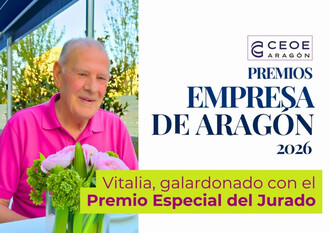 Grupo Vitalia recibe el Premio Especial del Jurado en los Premios Empresa de Aragón 2026