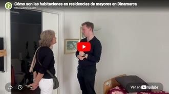 Así son las habitaciones de las residencias de personas mayores en Dinamarca.