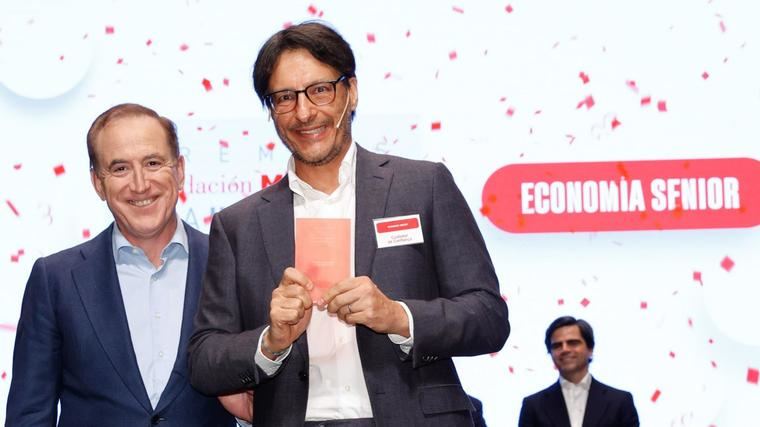 Antonio Huertas, presidente de MAPFRE y Fundación MAPFRE, junto a Joao P. Nogueira, CEO de Cuidador de Confiança.