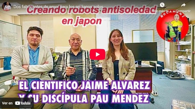Dos fabricantes de amor para los ancianos solos a través de robots.