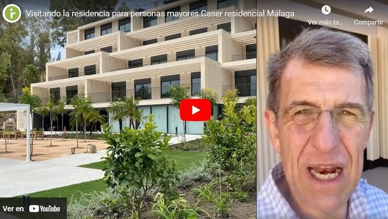 Visitando la residencia para personas mayores Caser residencial Málaga.