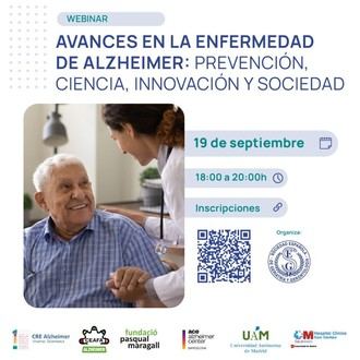 La SEGG organiza un webinar sobre avances en Alzheimer para el Día Mundial de esta enfermedad