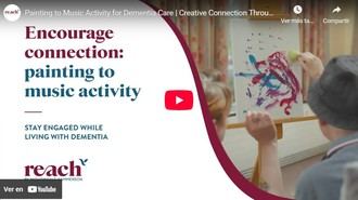 Pintura con música para el cuidado de personas con demencia.