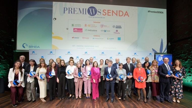 Foto de premiados en los últimos Premios Senda.