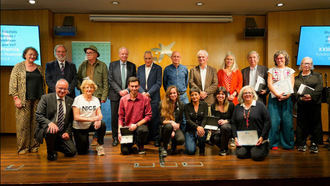 Julieta Serrano, José Pesarrodona, Eudald Carbonell y Miquel Vilardell, Premios Fundación FiraGran