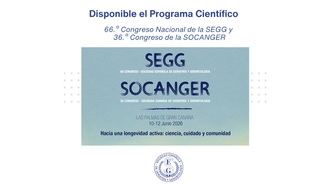 La SEGG publica el programa científico de su 66º Congreso Nacional, centrado en geriatría, gerontología y atención integral al envejecimiento