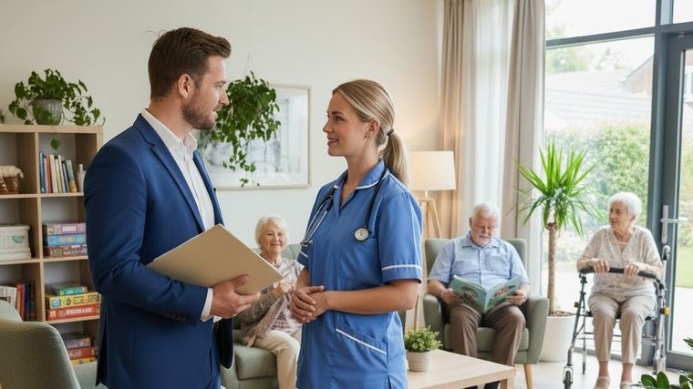 Un corredor de seguros especializado en el sector de las residencias de personas mayores marca la diferencia.