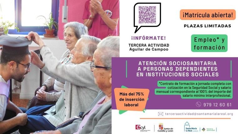 Abierta una nueva convocatoria del programa de atención a personas dependientes en instituciones sociales.