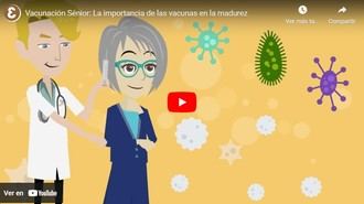 Visto en la red. Campaña de la Fundación Edad&amp;Vida. Vacunación Senior: Fortalece tu salud, protege tu futuro