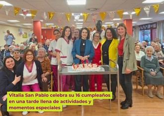 Vitalia San Pablo conmemora 16 años de cuidado a mayores en una gran celebración con residentes, familiares y profesionales